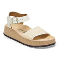 Glenda Natural Leather-Synthetics - Natural/White