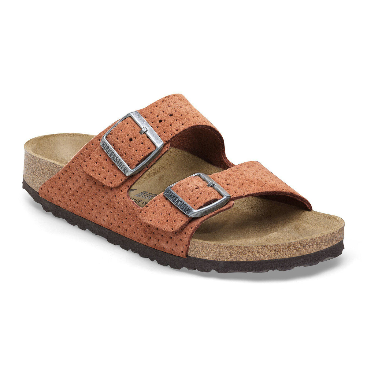Arizona Suede Embossed - Dotted Burnt Orange