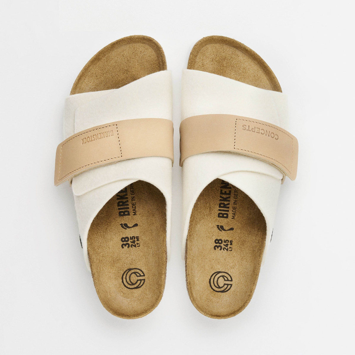Kyoto Leather/Textile/Felt - White