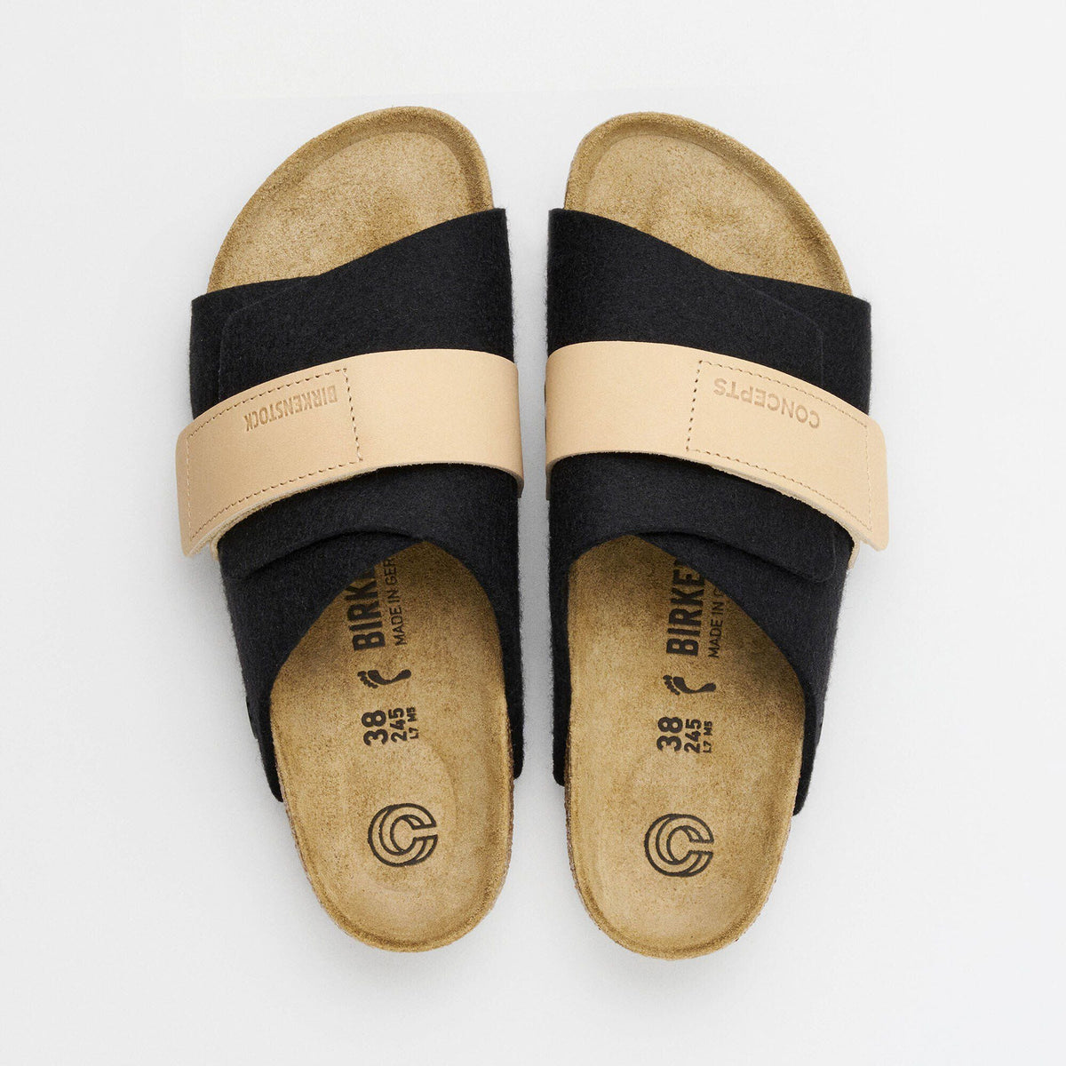 Kyoto Leather/Textile/Felt - Black