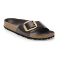 Madrid Hammered Big Buckle Natural Leather Patent - High-Shine Espresso