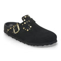 Boston Rivet Suede Leather - Black