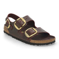 Milano Big Buckle Natural Leather Oiled - Zinfandel