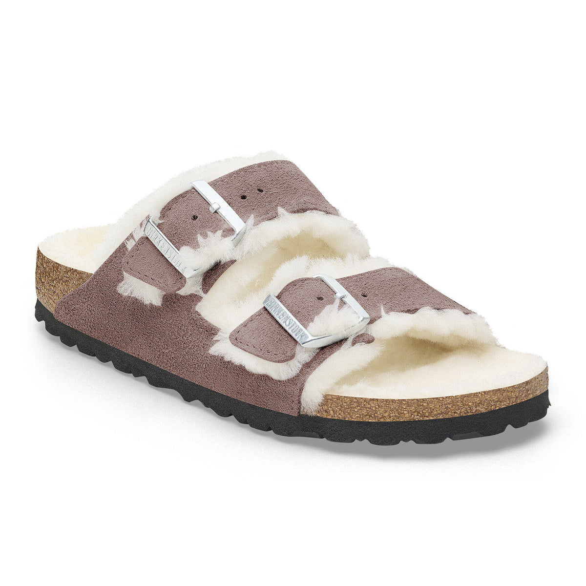 Arizona Shearling Suede Leather-Shearling - Faded Purple