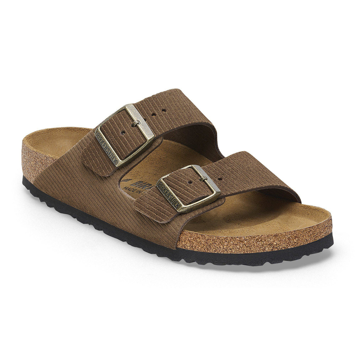 Arizona Suede Leather Embossed - Corduroy Dark Tea