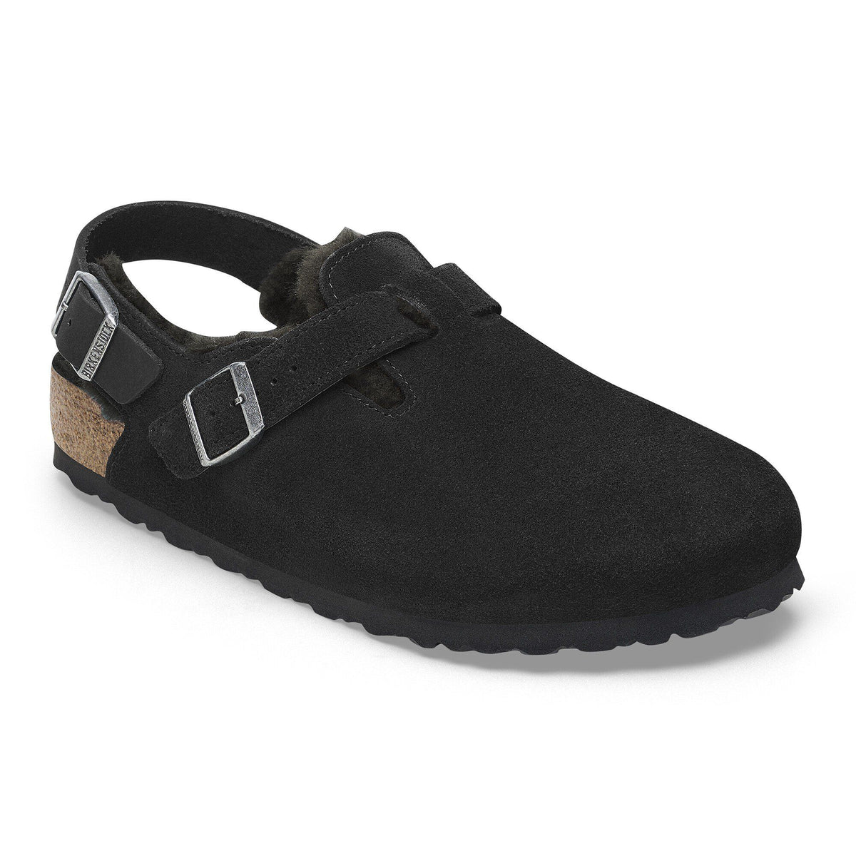 Tokio Shearling Suede Leather - Black