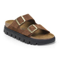 Arizona Chunky Suede Leather - Dark Tea/ Black