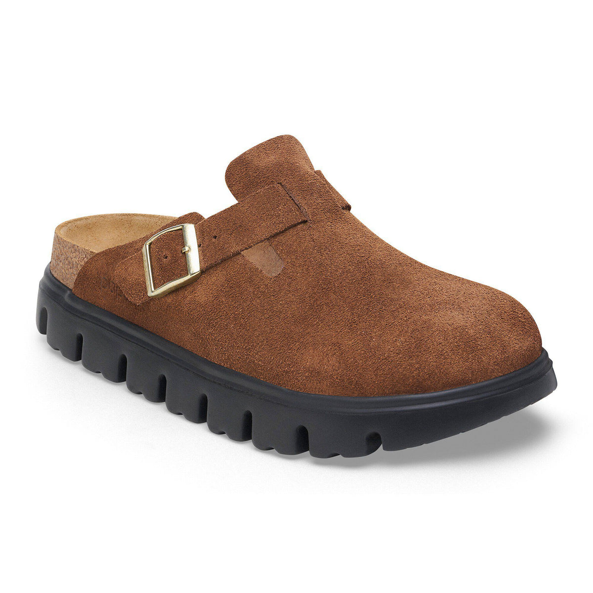 Boston Chunky Suede Leather - Dark Tea/ Black