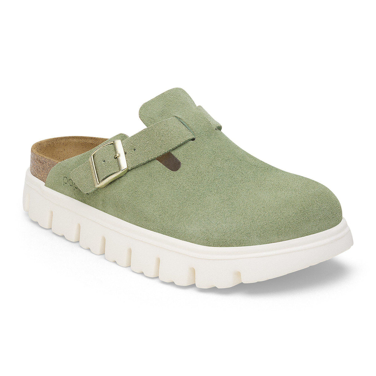 Boston Chunky Suede Leather - Green Tea