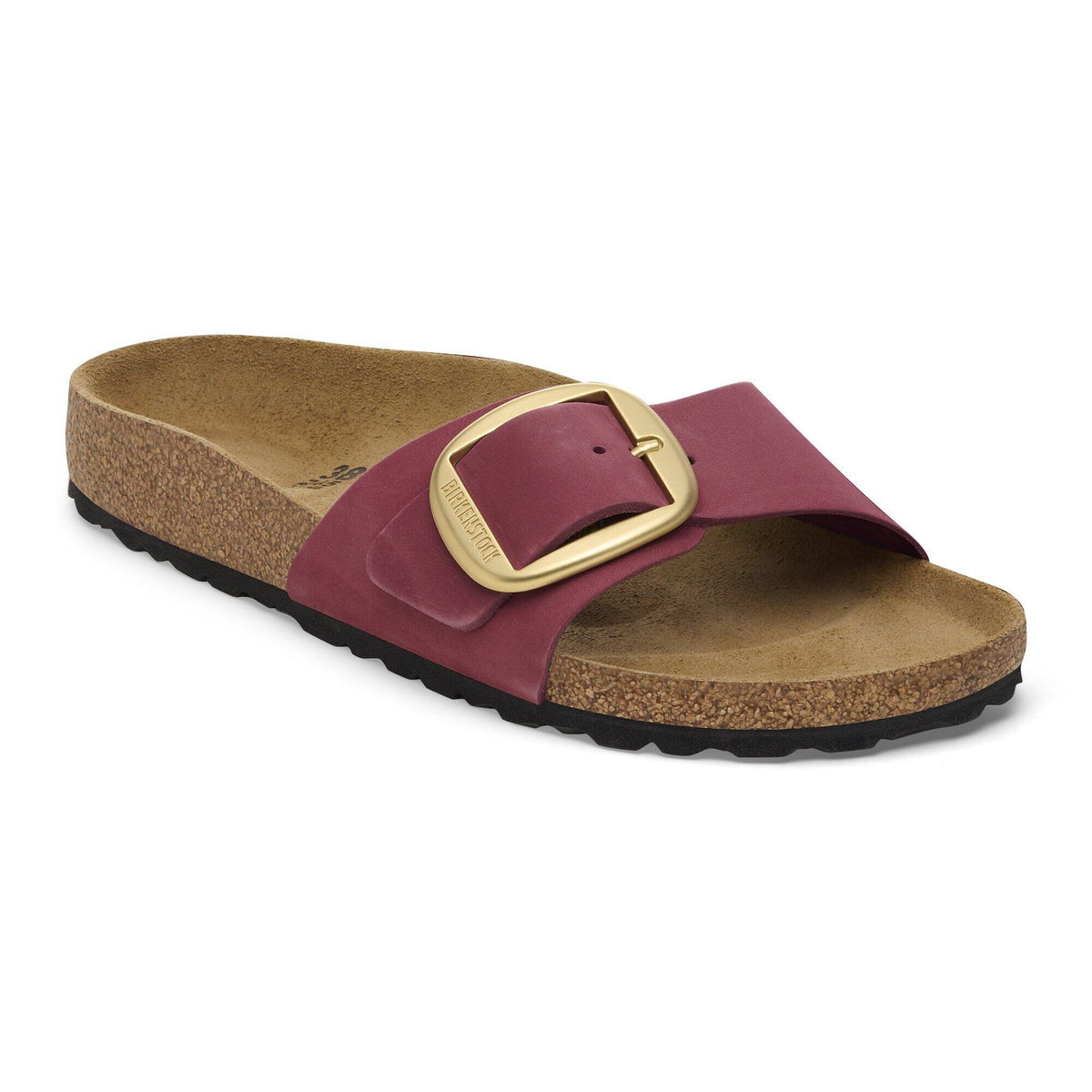 Madrid Big Buckle Nubuck Leather - Berry Crush