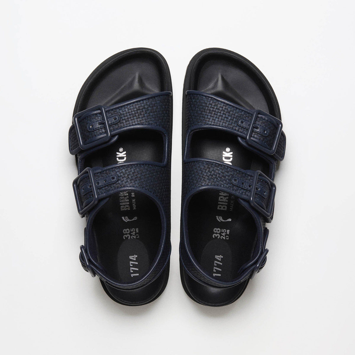 1774 Milano Raffia Mischmaterial - Dark Navy
