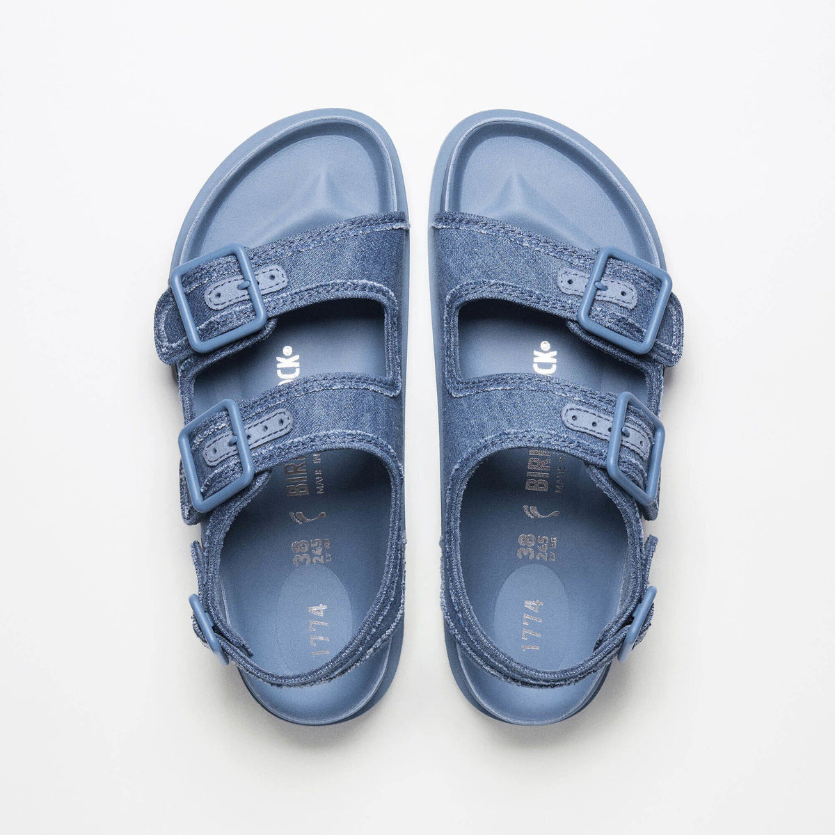 1774 Milano Denim Leather-Cotton - Faded Denim