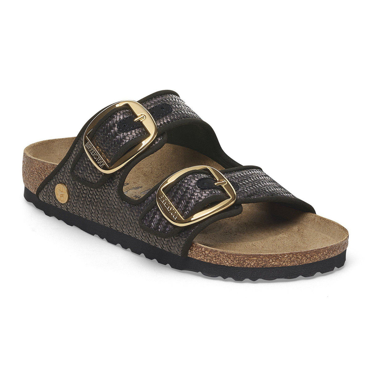 Arizona Big Buckle Raffia Textile - Raffia Black