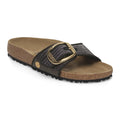 Madrid Big Buckle Raffia Textile - Raffia Black