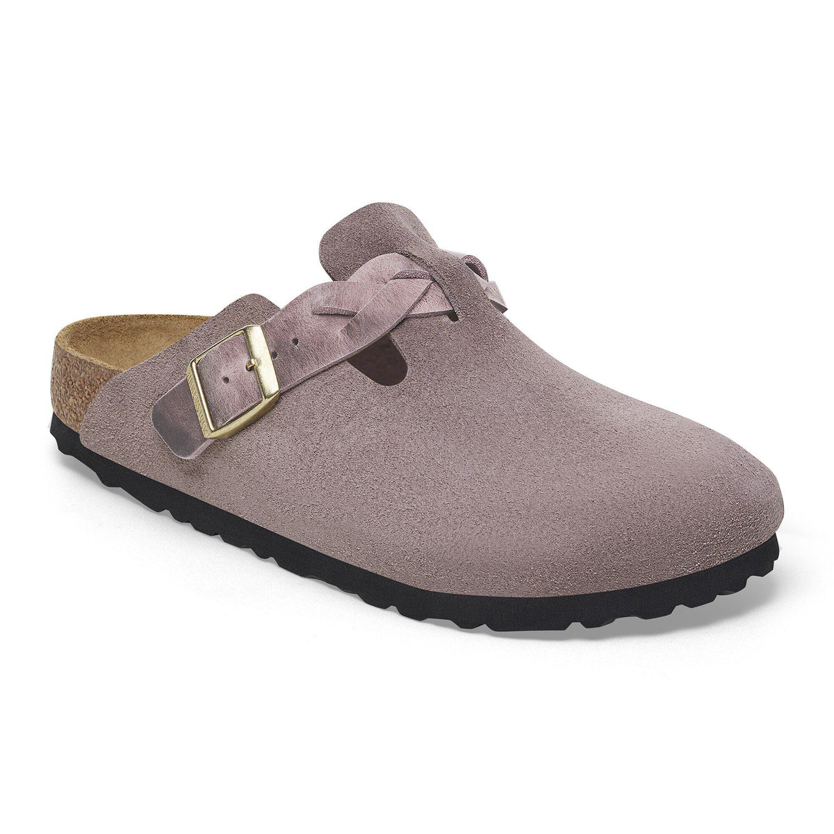 Boston Braided Suede Leather - Faded Purple