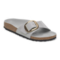 Madrid Big Buckle Natural Leather Patent - High-Shine Stone Coin
