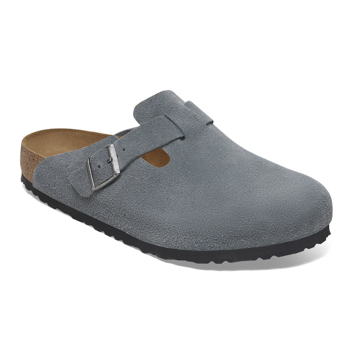Boston Soft Footbed Suede Leather - Basalt Gray