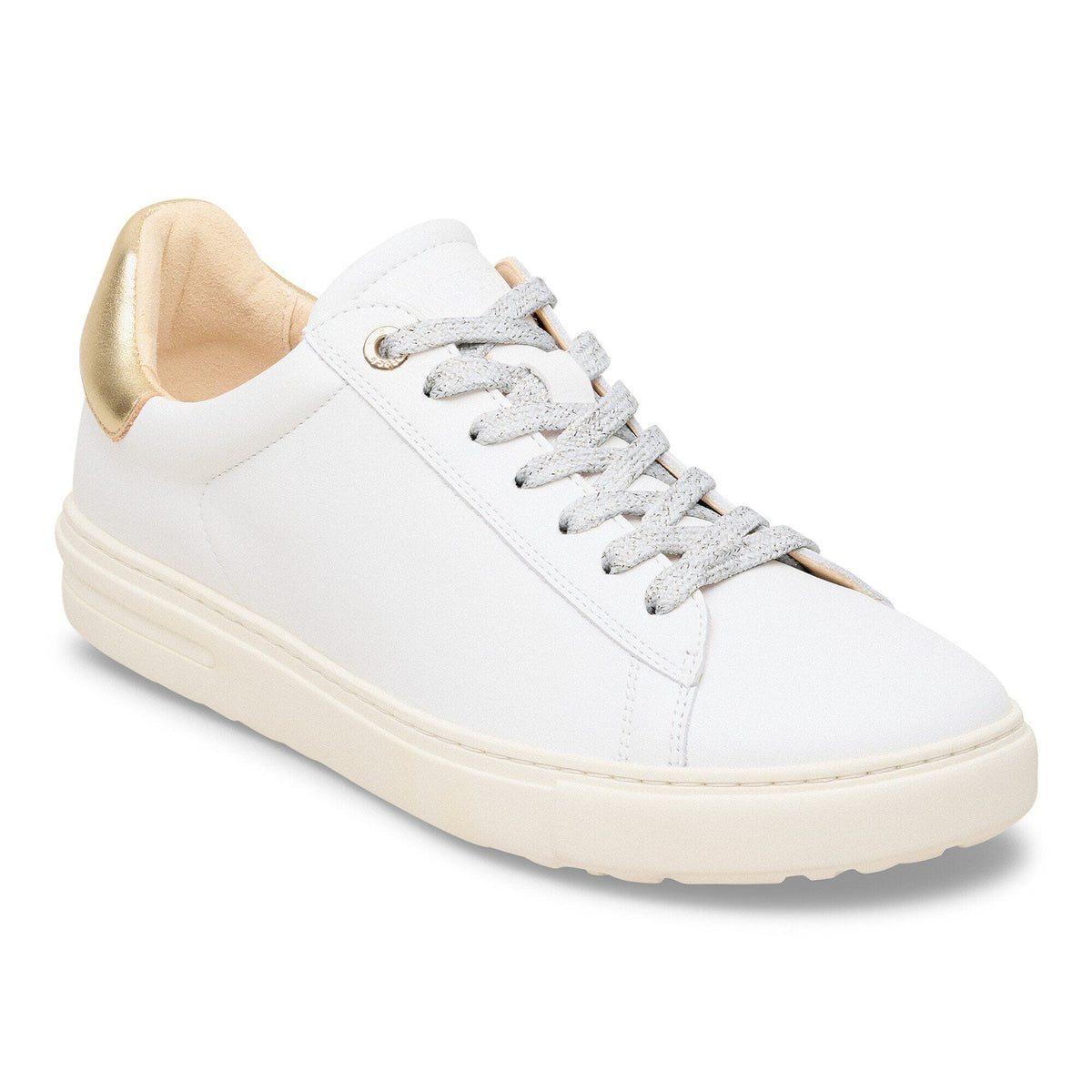 Bend Low Natural Leather - White/Gold