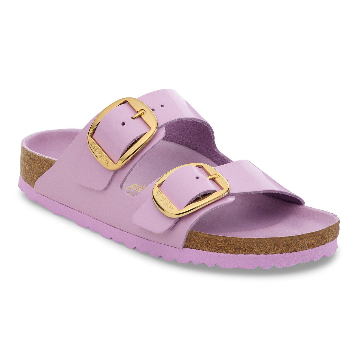 Arizona Big Buckle Natural Leather Patent - High Shine Crocus