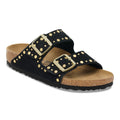Arizona Rivets Suede Leather - Black