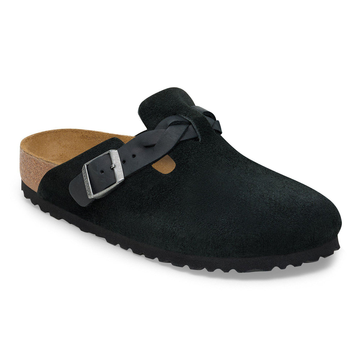 Boston Braided Suede Leather - Black