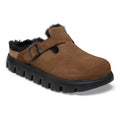 Boston Chunky Shearling Suede Leather - Dark Tea