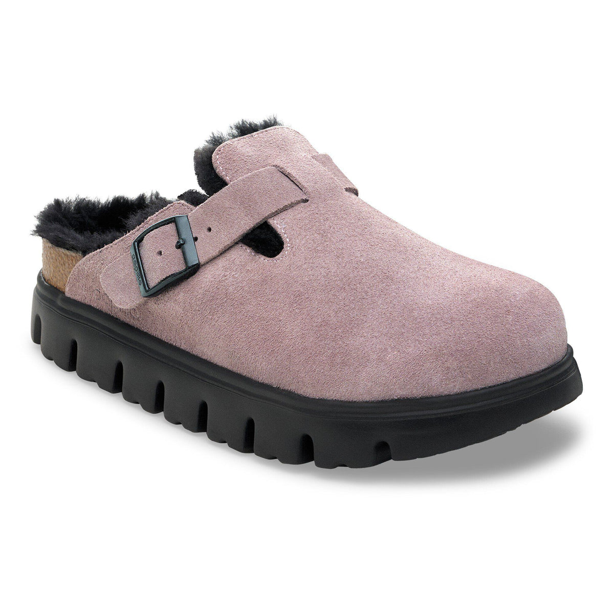 Boston Chunky Shearling Suede Leather - Faded Purple