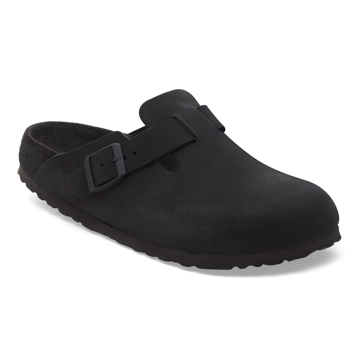 Boston Nubuck Leather - Black