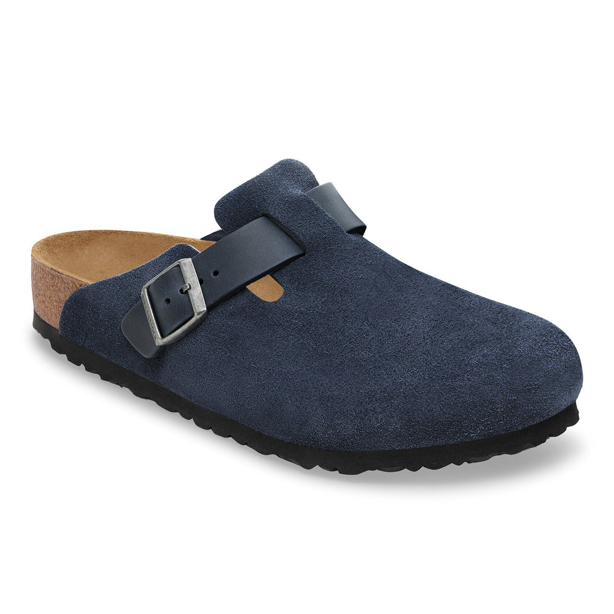 Boston Mixed Leather - New Navy