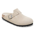 Boston Soft Footbed Suede Leather - Oyster Tonal