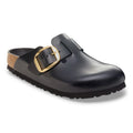 Boston Big Buckle Natural Leather - Black Dressy Leather