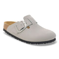 Boston Big Buckle Nubuck Leather - Stone Coin