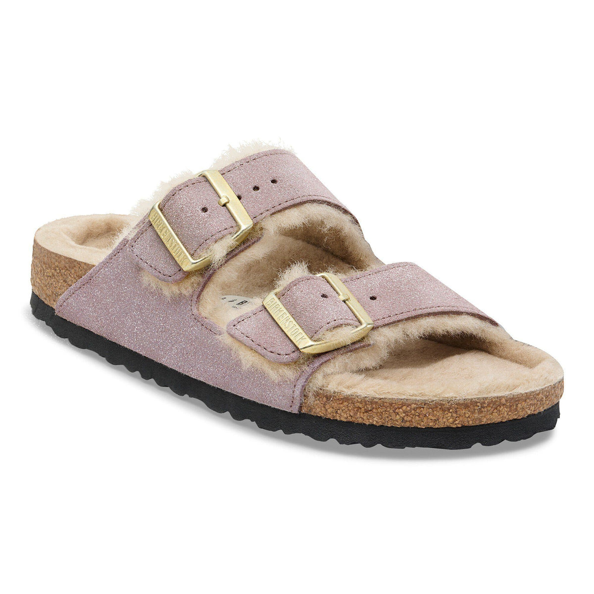Arizona Shearling Suede Leather-Shearling - Suede Shimmering Faded Purple
