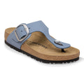 Gizeh Big Buckle Nubuck Leather - Stone Blue