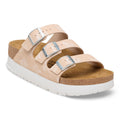 Florida Flex Platform Nubuck Leather - Light Rose Flower