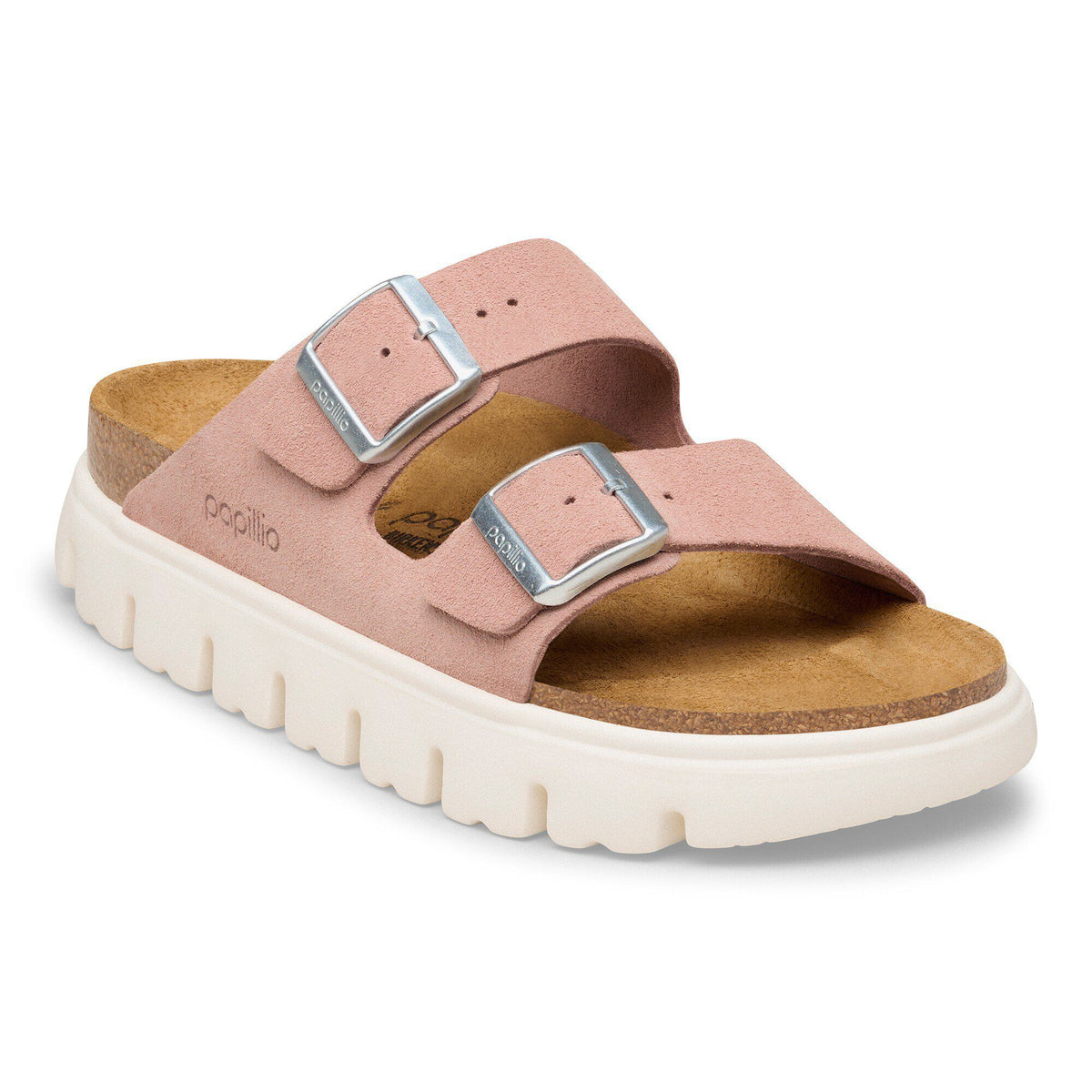 Arizona Platform Suede Leather - Pink Clay