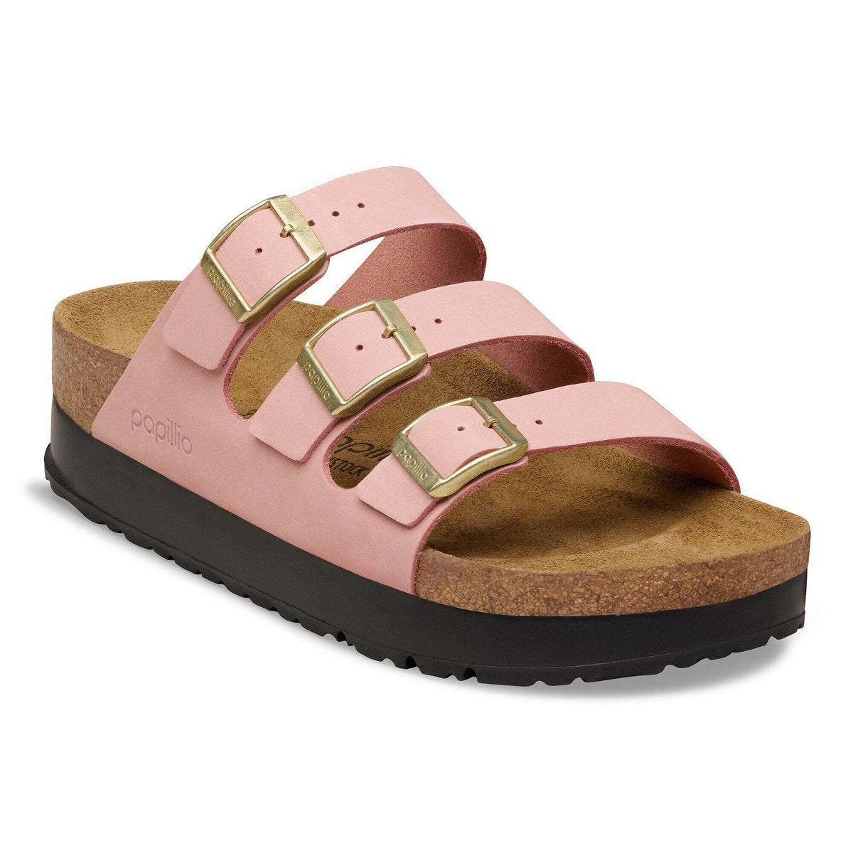 Florida Flex Platform Nubuck Leather - Pink Clay