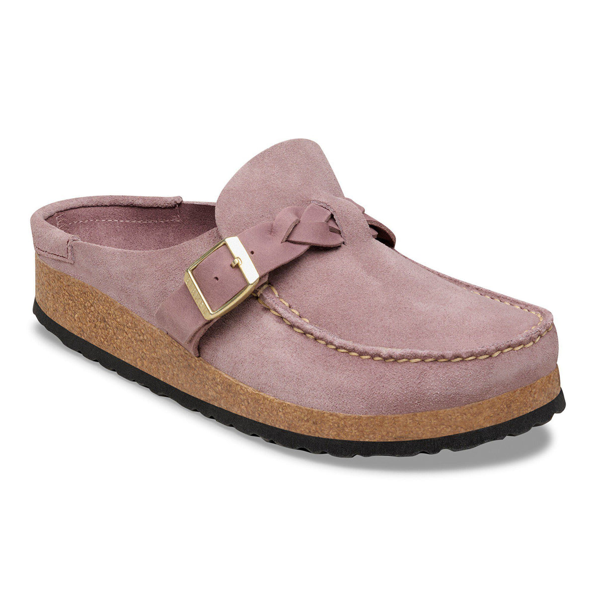 Buckley  Braided Suede Leather - Faded Purple