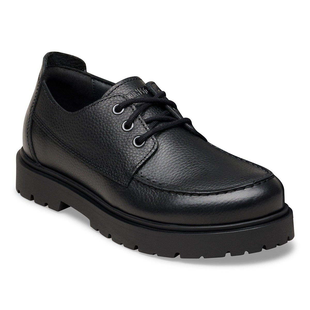 Highwood Moc Lace Low Natural Leather - Black