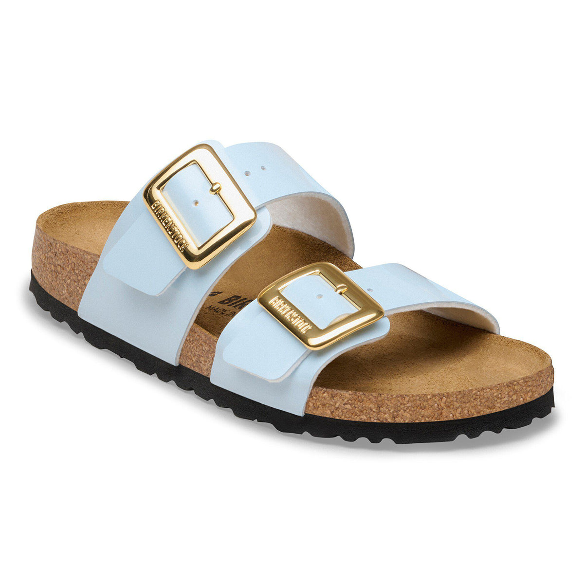 Sydney Luxe Buckle Birko-Flor Patent - Patent Baby Blue