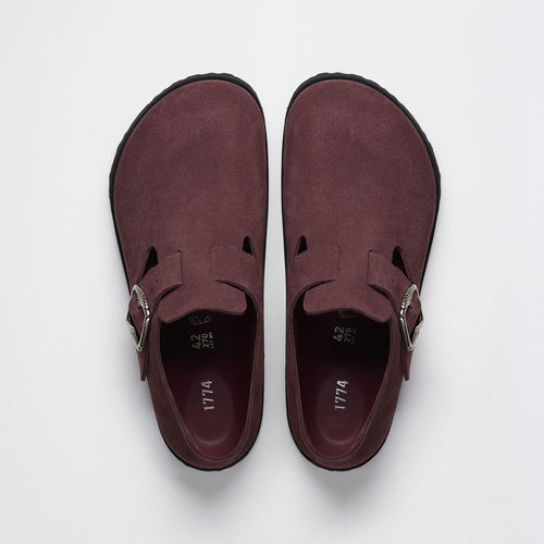 1774 London Suede Suede Leather - Deep Burgundy