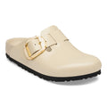 Boston Big Buckle Natural Leather Patent - High-Shine Oyster