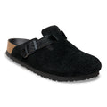 Boston Suede Leather/Fur - Black