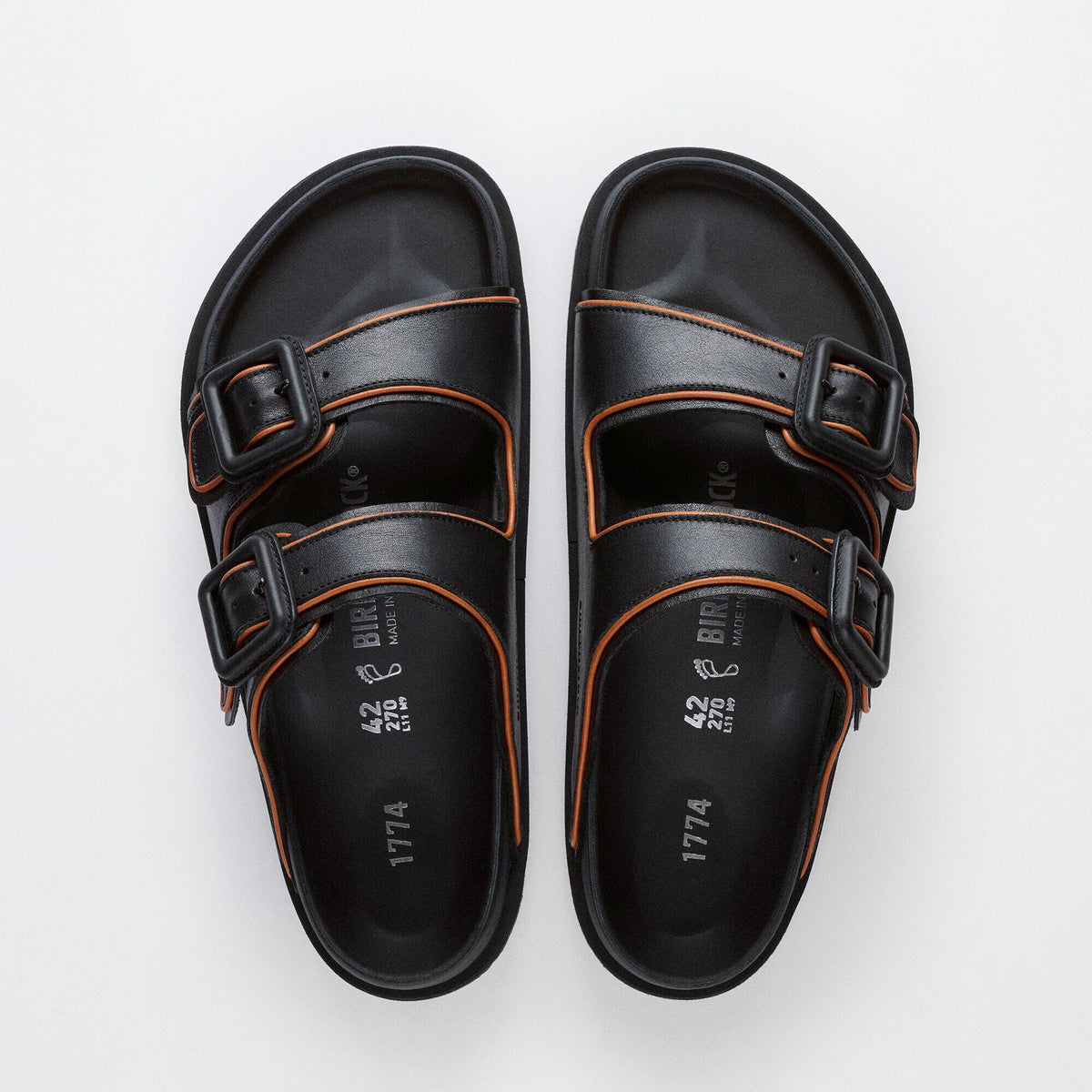 1774 Arizona Leather Natural Leather - Black