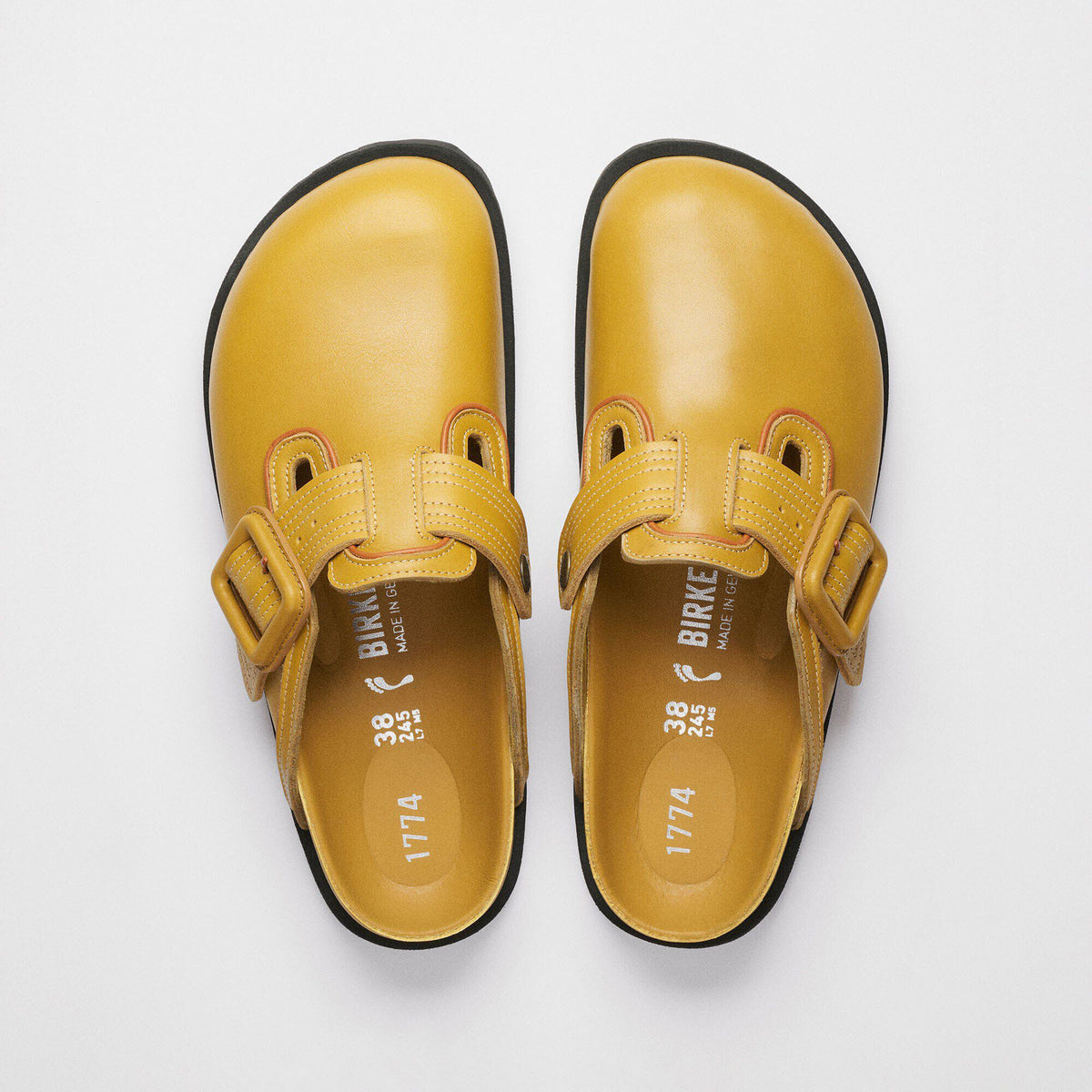1774 Boston Leather Natural Leather - Mustard Brown