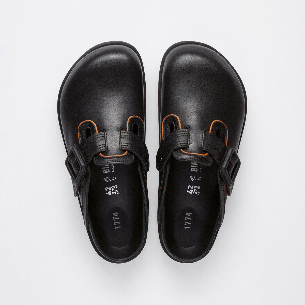 1774 Boston Leather Natural Leather - Black