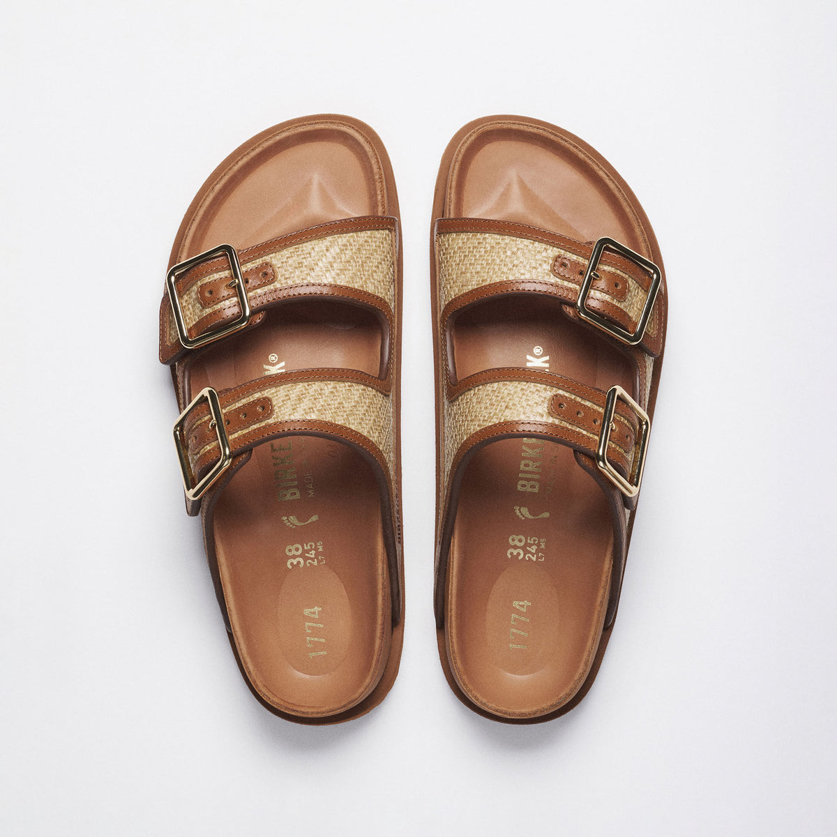 1774 Arizona Raffia Mischmaterial - Ginger Brown Raffia
