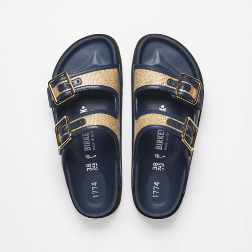 1774 Arizona Raffia Mischmaterial - Raffia Navy