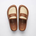 1774 Naples Wrapped Raffia Mischmaterial - Ginger Brown Raffia