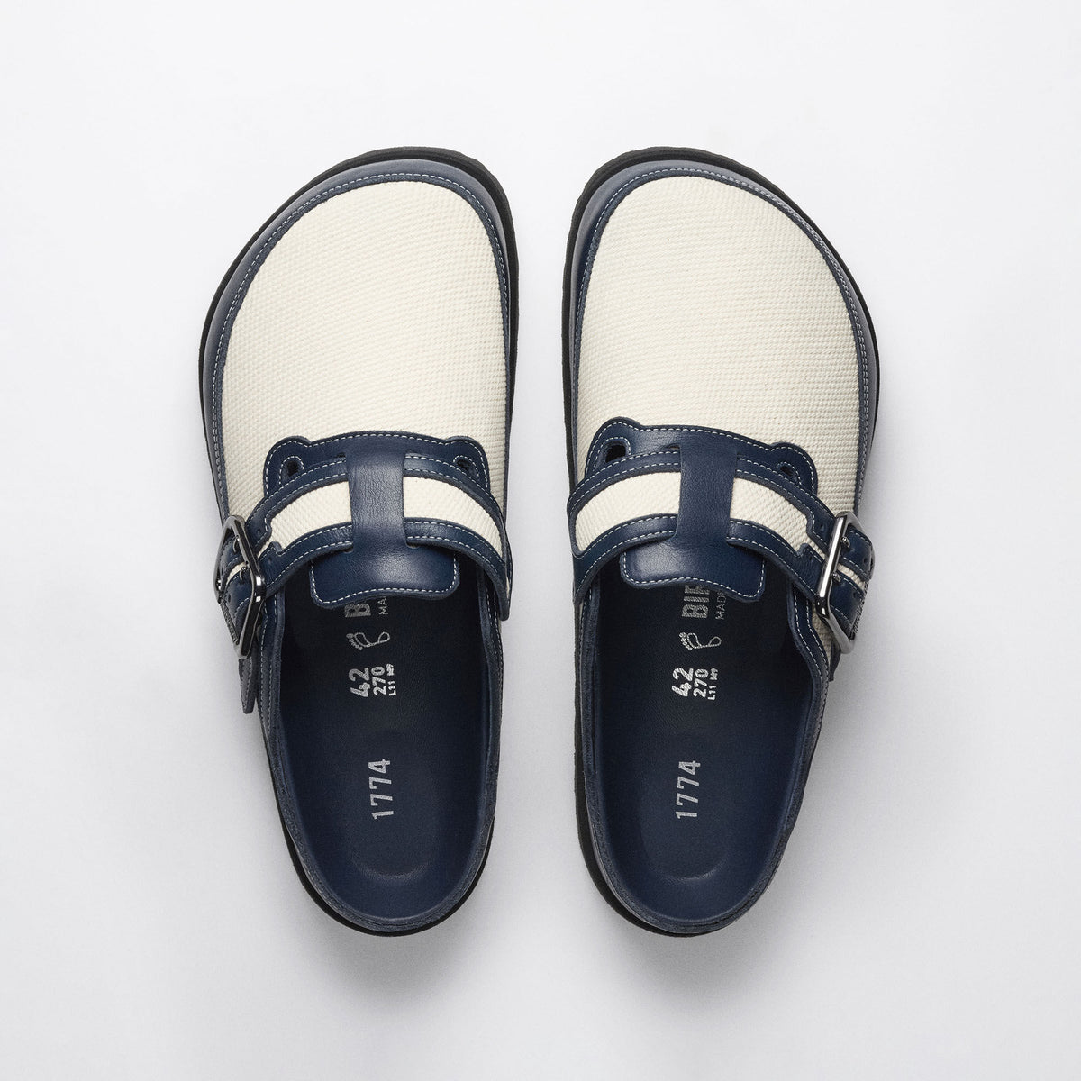 1774 Boston Canvas Mischmaterial - Midnight Navy Canvas